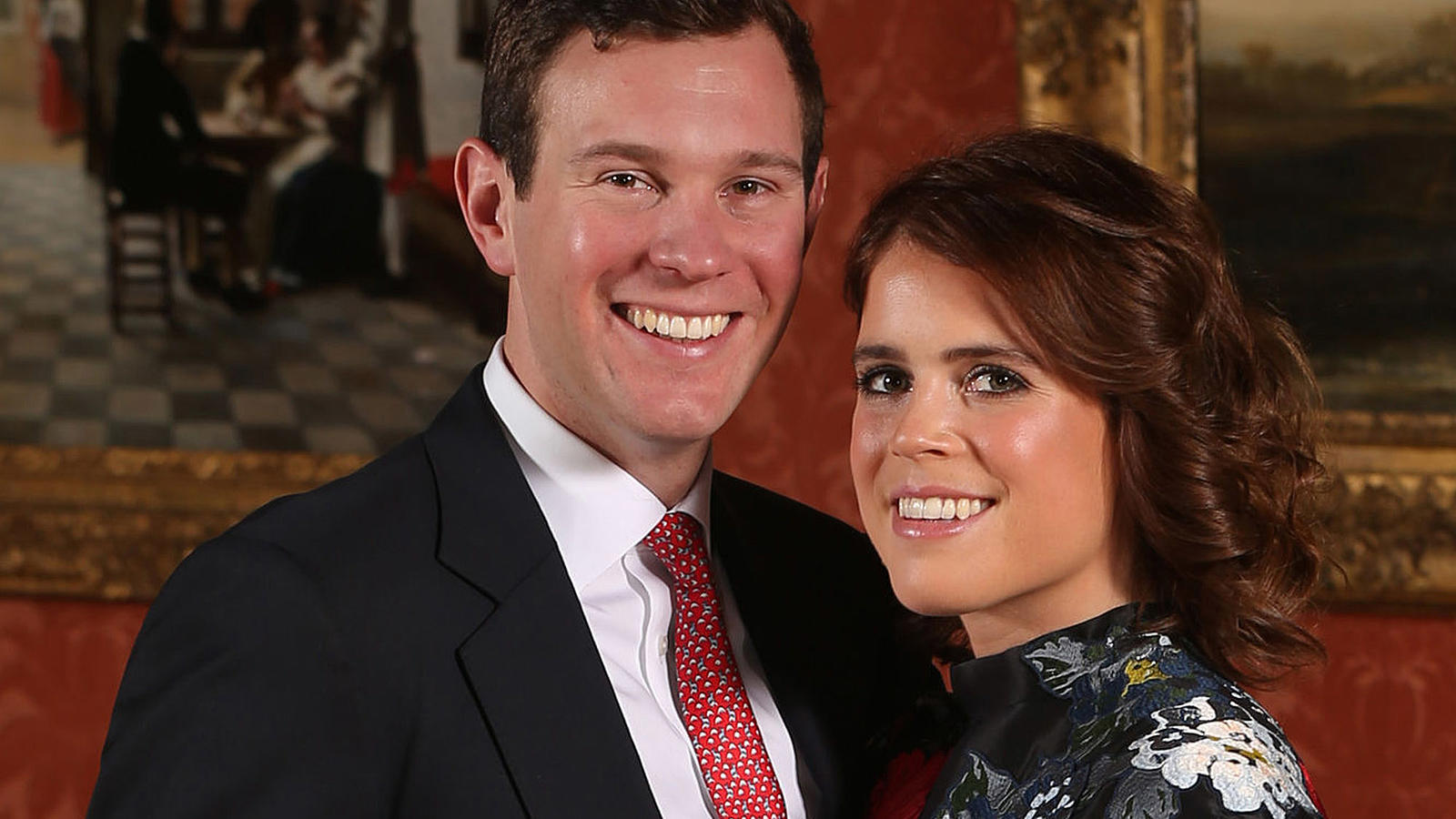 Hochzeit von Prinzessin Eugenie: Die Queen-Enkelin macht's wie Prinz Harry & Herzogin Meghan Jack Brooksbank und Prinzessin Eugenie posieren im Buckingham Palace