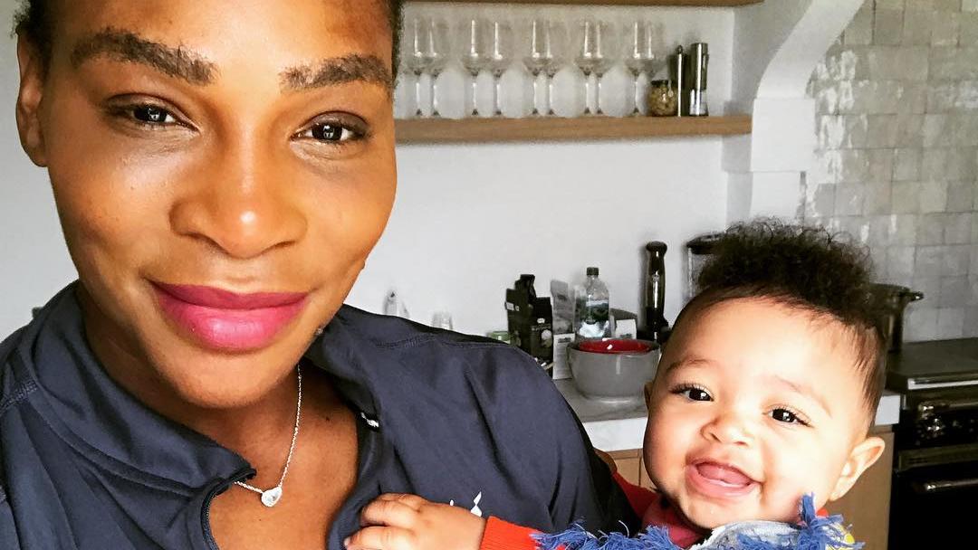 Tennis-Star Serena Williams macht anderen Müttern Mut Serena Williams mit ihrer Tochter