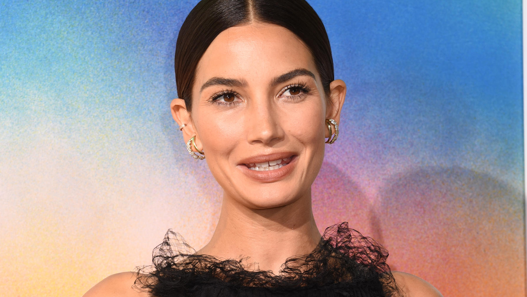 Schwangere Lily Aldridge stolziert über den Laufsteg in New York Lily Aldridge