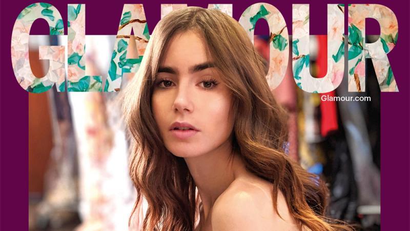 Lily Collins schminkt sich für das Glamour-Cover selbst Lily Collins schminkt sich für das Glamour-Cover selbst