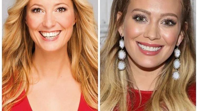 RTL-Moderatorin Angela Finger-Erben: Das sind ihre prominenten Doppelgängerinnen Hilary Duff und Angela Finger-Erben.