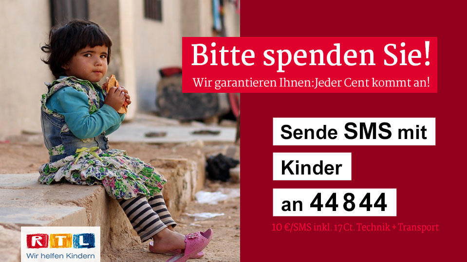 Franziska Knuppe ist für den RTL-Spendenmarathon in Bangladesch unterwegs Spendentafel "RTL - Wir helfen Kindern"