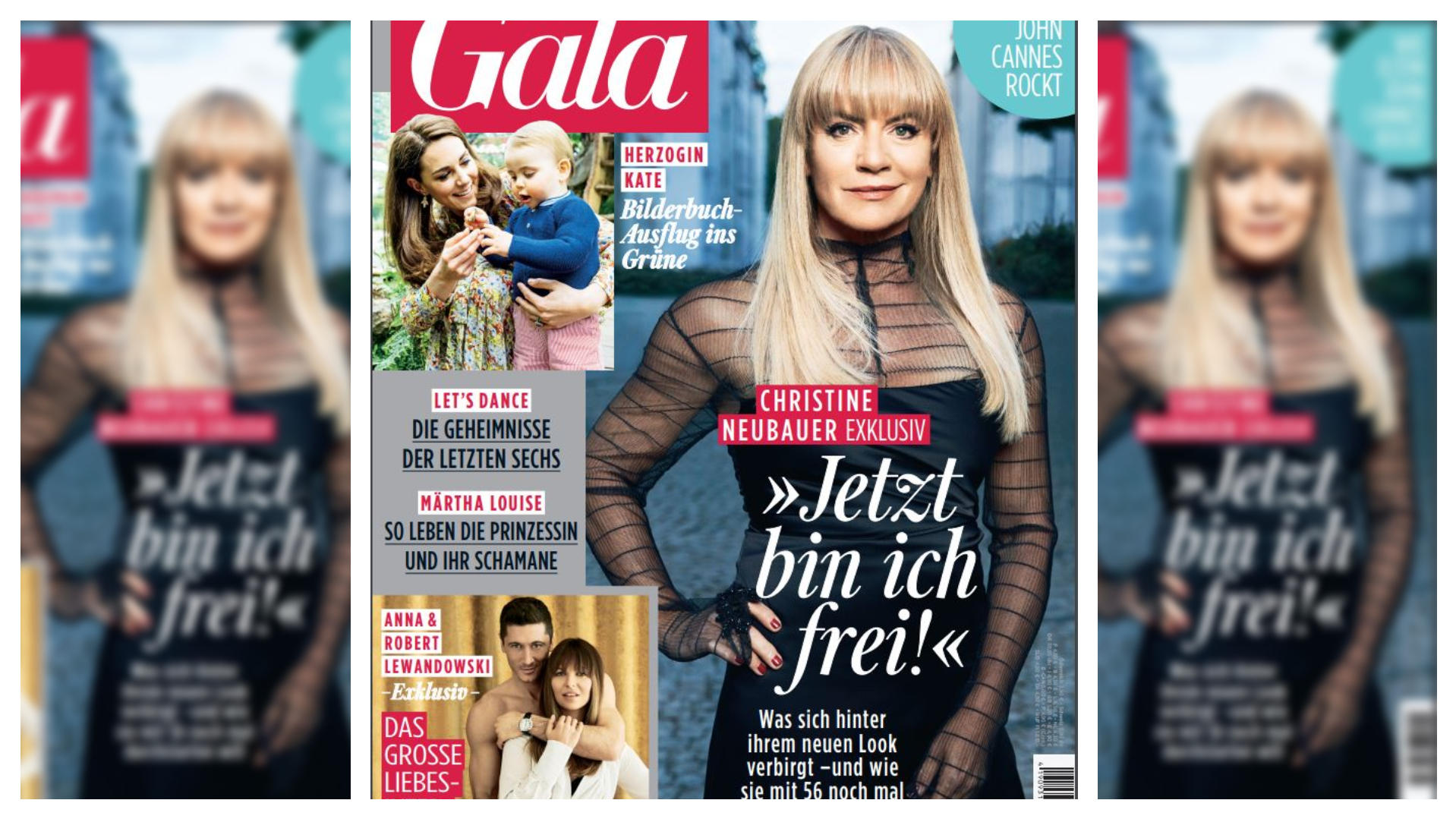 Von braun auf blond: Christine Neubauer im neuen Look Christine Neubauer präsentiert ihren Look in der neuen "Gala"