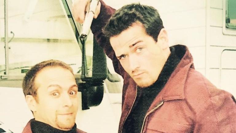 Sam Eisenstein: "'Cobra 11' hat mich motiviert, zu trainieren" Sam Eisenstein und Erdogan Atalay