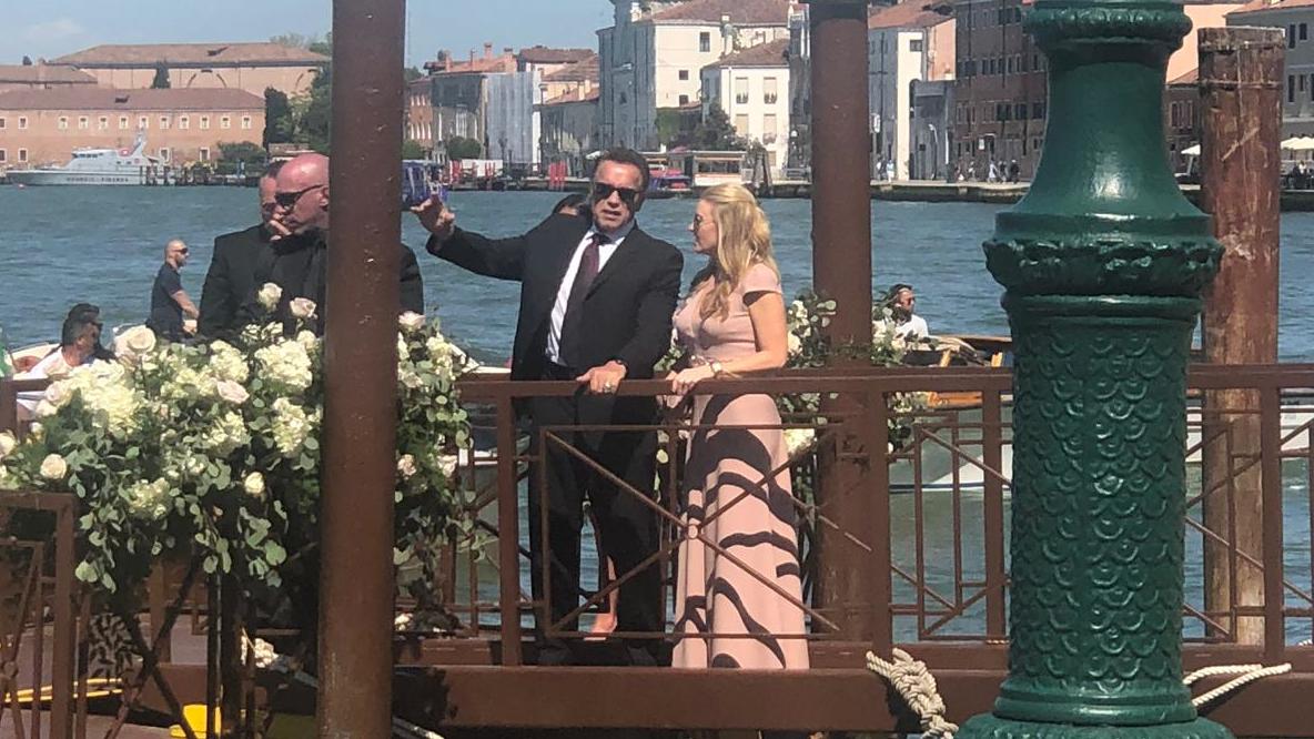 Barbara Meier: Star-Auflauf bei Traumhochzeit in Venedig Arnold Schwarzenegger ist auch dabei.
