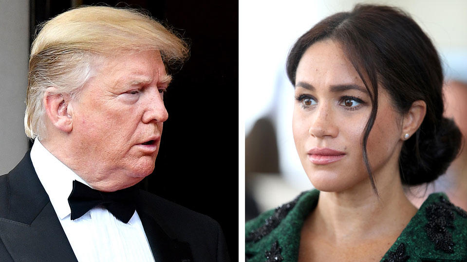 Donald Trump über seine unangebrachte Bemerkung über Herzogin Meghan Donald Trump vs. Herzogin Meghan