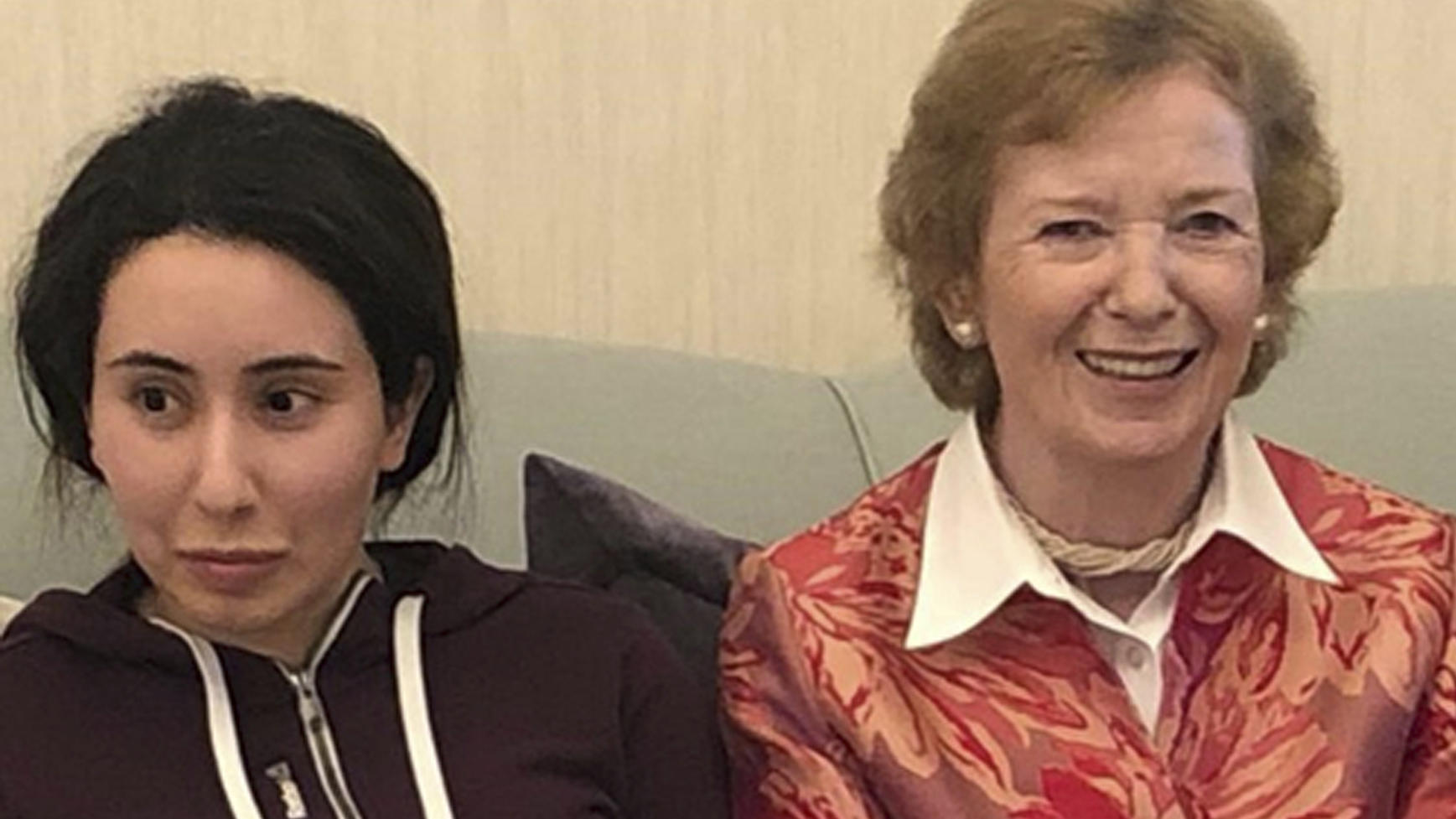 Nicht nur Prinzessin Haya: Auch Tochter Latifa wollte vor Scheich Mohammed fliehen Prinzessin Latifa und Mary Robinson, frühere Staatspräsidentin Irlands sowie UN-Hochkommissarin für Menschenrechte.