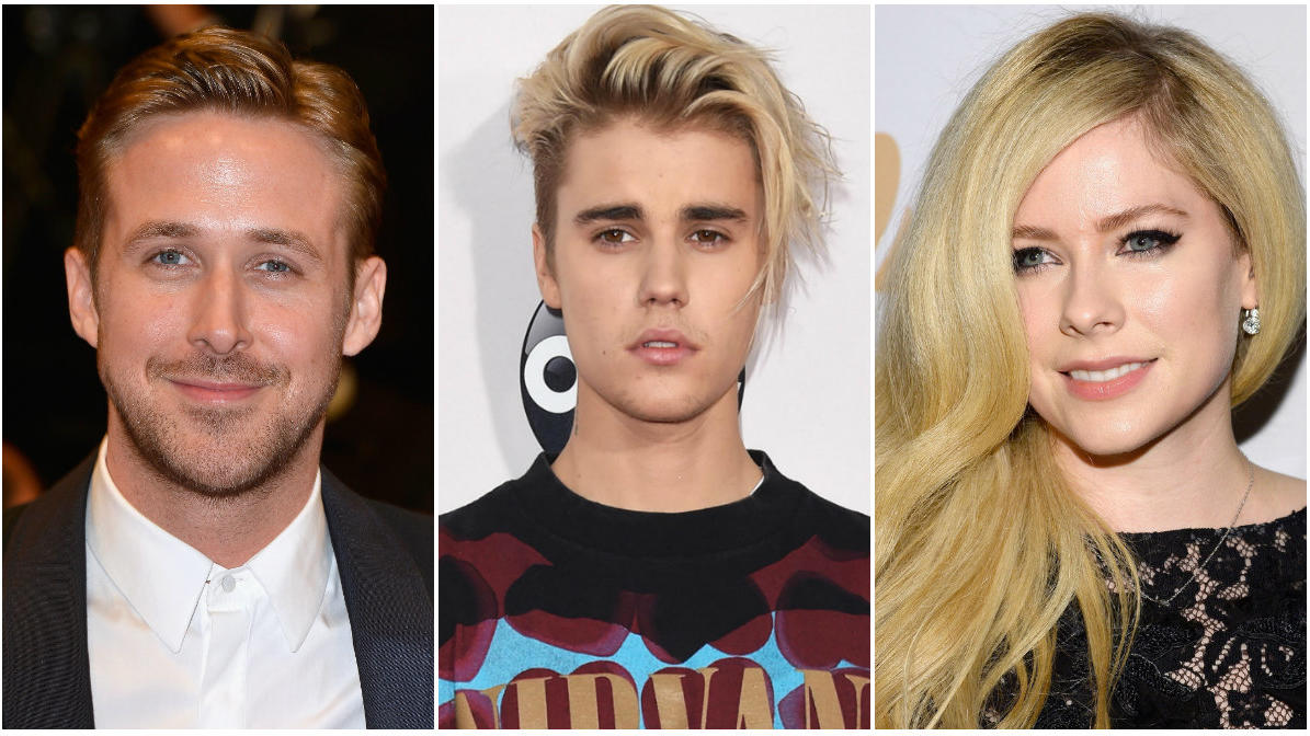 Justin Bieber: Irre Verwandtschaft mit Ryan Gosling und Avril Lavigne Sollen verwandt sein: Ryan Gosling, Justin Bieber und Avril Lavigne (v.l.)