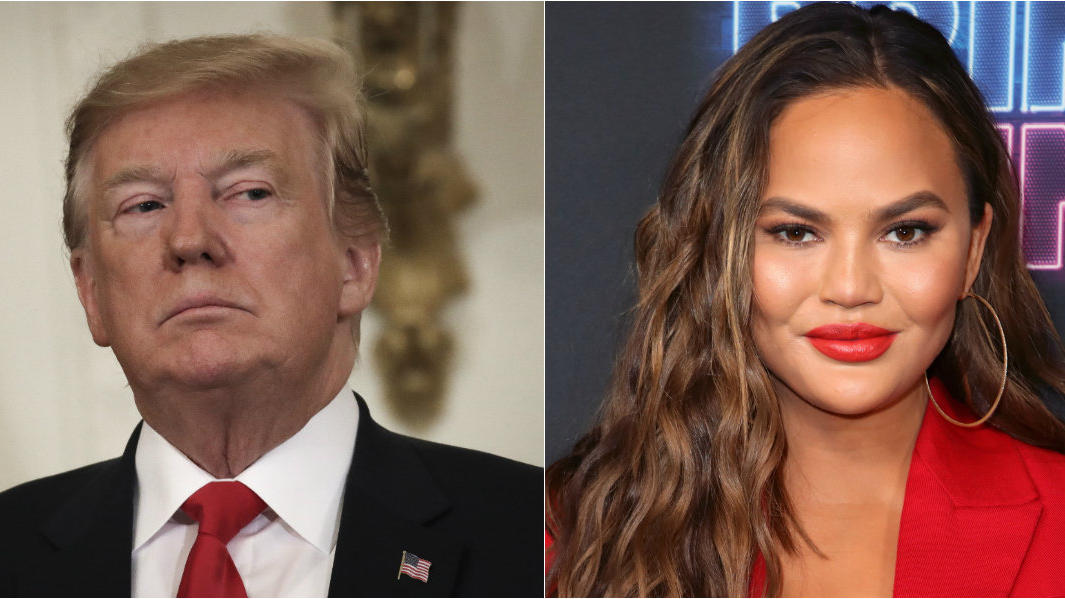 Donald Trump: Twitter-Streit mit Chrissy Teigen & John Legend Donald Trump und Chrissy Teigen twittern öffentlich ihre Meinung.
