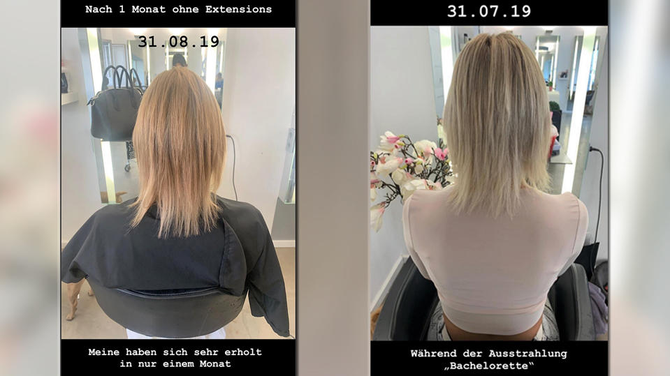 Gerda Lewis: So anders sieht die „Bachelorette“ ohne Extensions aus Gerda Lewis zeigt bei Instagram, wie ihre Haare ohne Extensions aussehen.