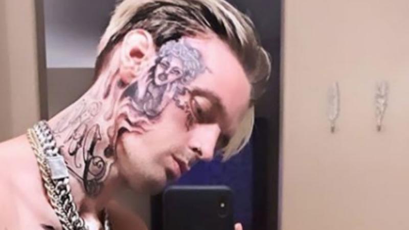 Aaron Carter plante XXL-Tattoo Aaron Carter plante XXL-Tattoo