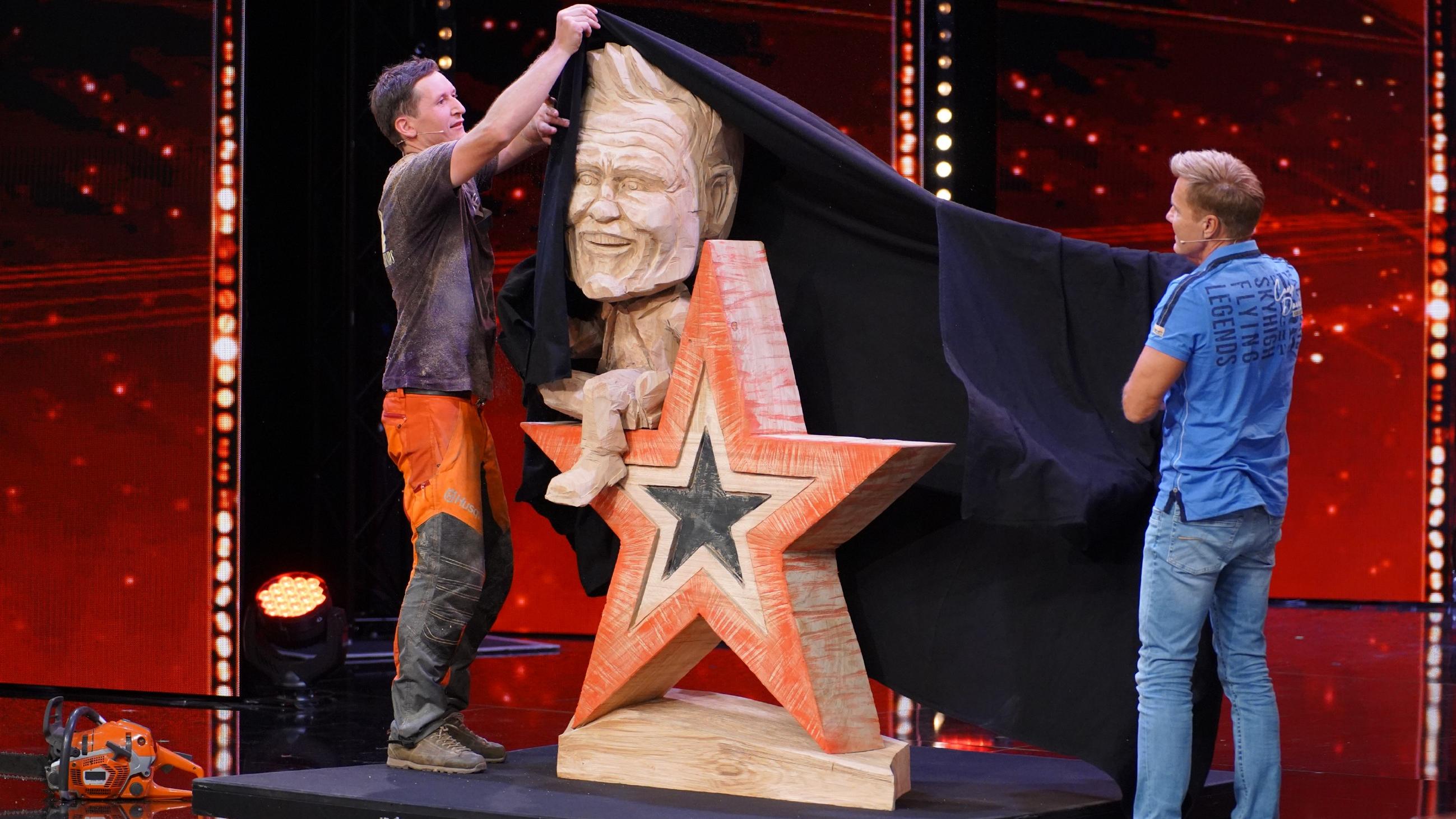 Supertalent 2019 Dieter Bohlen aus Holz? Florian will den