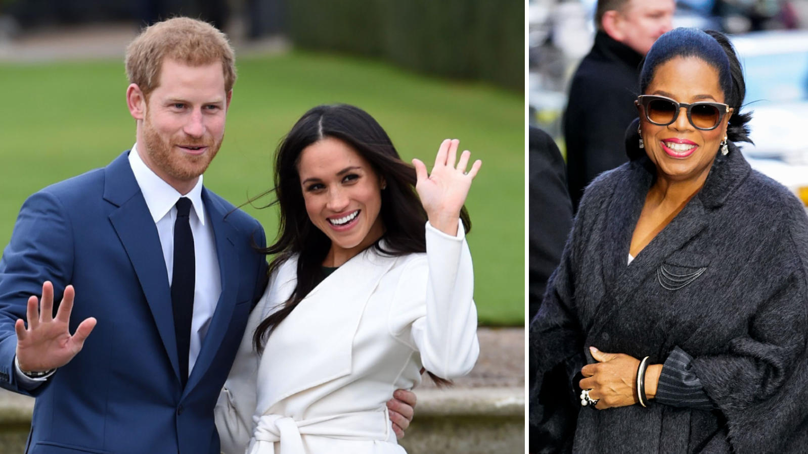 Oprah Winfrey soll dem Sussex-Paar zu diesem Schritt geraten haben Prinz Harry, Herzogin Meghan und Oprah Winfrey