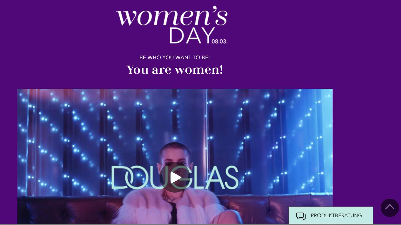 Weltfrauentag: Last-Minute-Geschenke für die liebste Frau in Ihrem Leben Bei Douglas gibt es tolle Angebote zum Weltfrauentag.