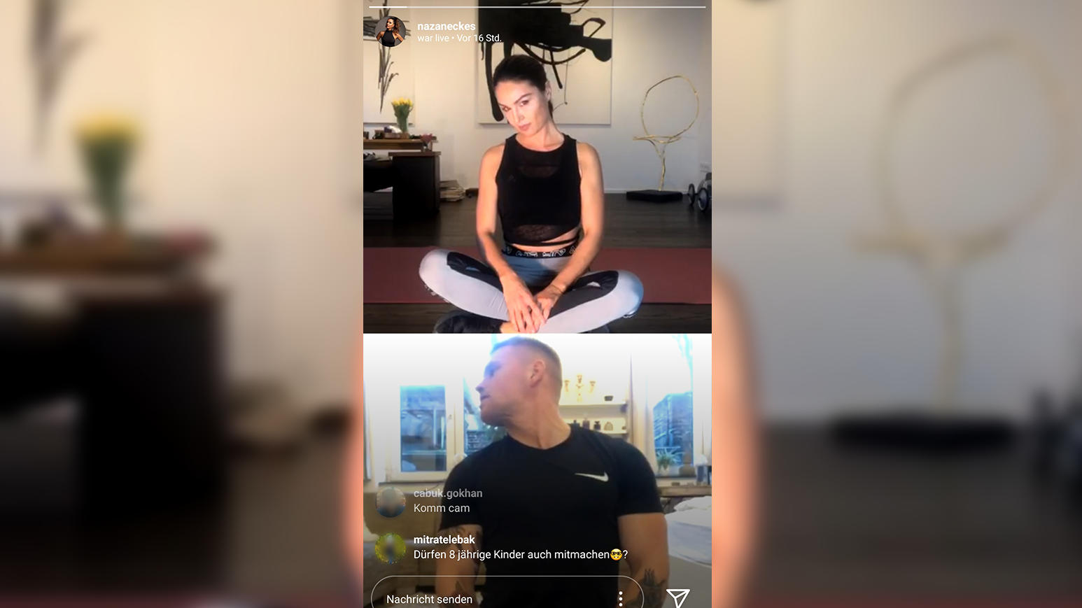 Nazan Eckes: Mit Sport gegen die Corona-Langeweile Nazan zeigt ihren Usern wie es geht.