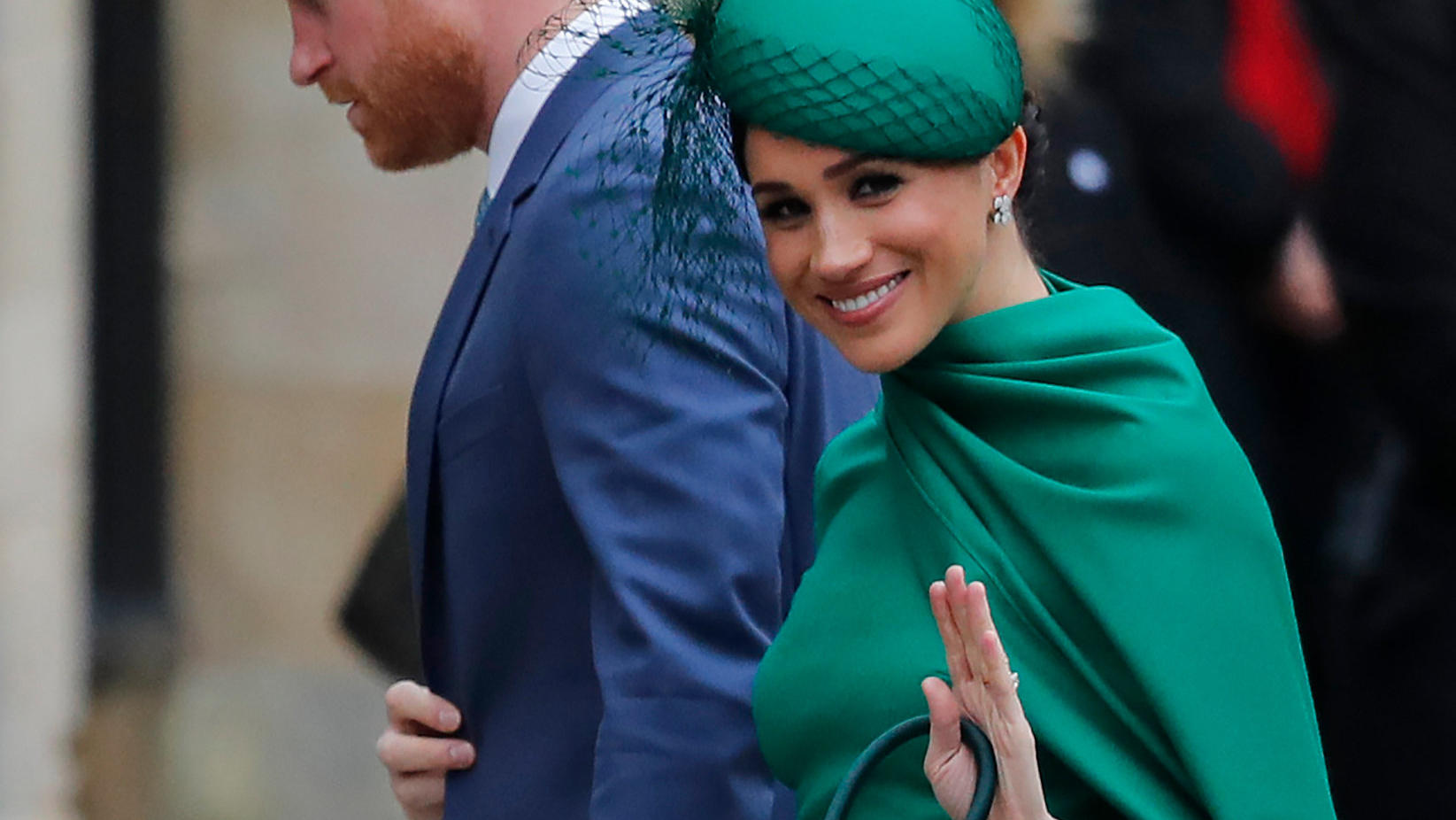 Herzogin Meghans Karrierepläne: Erst ein Kochbuch, dann das 2. Kind? 09.03.2020, Großbritannien, London: Prinz Harry, Herzog von Sussex und seine Frau Herzogin Meghan treffen am Commonwealth-Tag zum Gottesdienst in der Westminster Abbey ein. Es ist der letzte offizielle Auftritt des Paares. Foto: Frank Augstein/AP/dpa