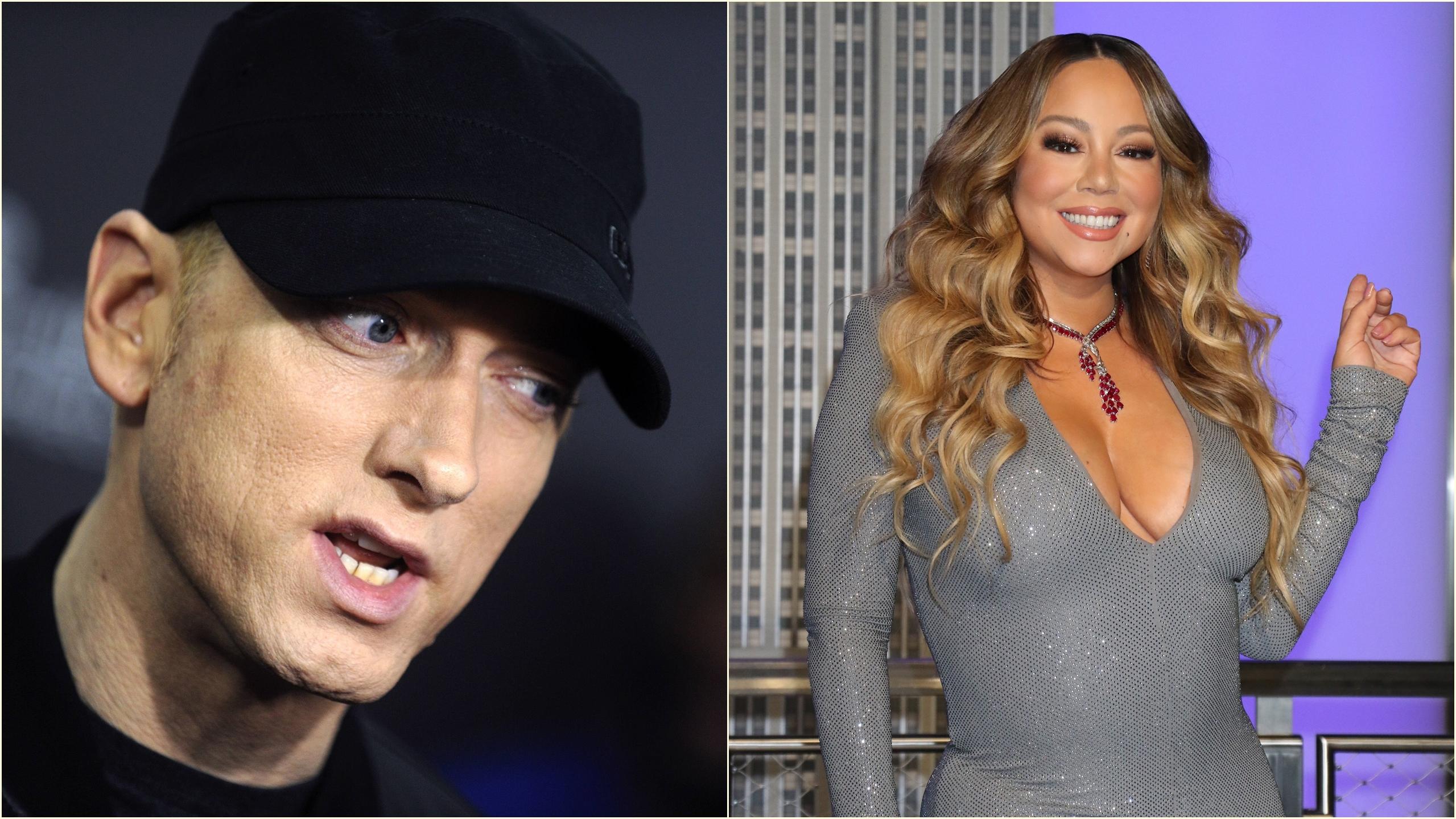 Mariah Careys Biografie: Was wird sie über ihren Ex Eminem ausplaudern? Eminem fürchtet sich vor der Veröffentlichung von Mariah Careys Biographie.