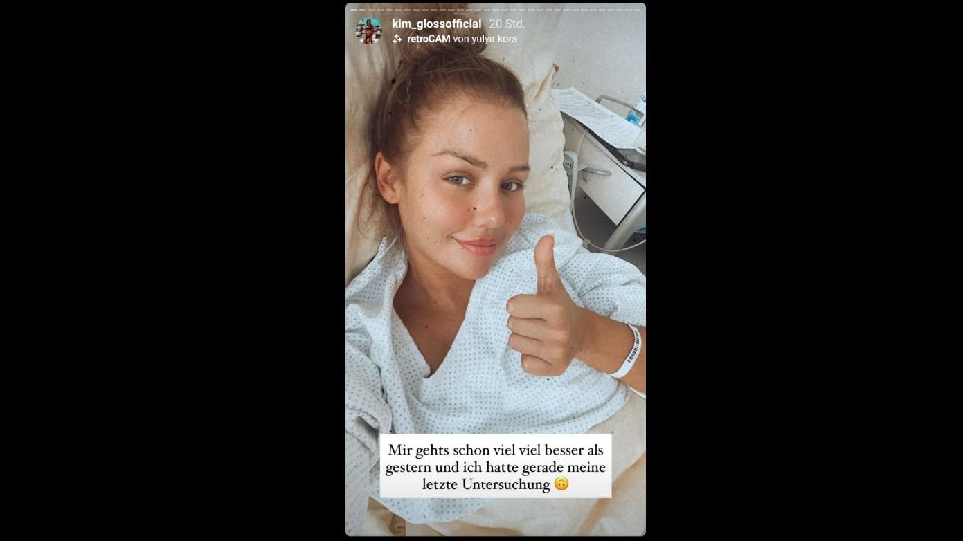 Kim Gloss muss mit starken Schmerzen ins Krankenhaus: „Es ging nicht mehr“ Kim Gloss