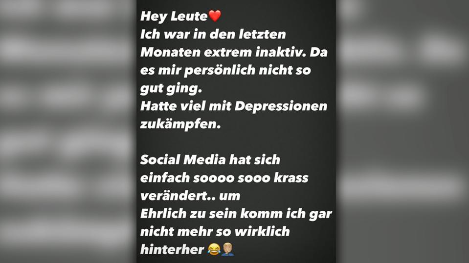 GZSZ-Star Felix van Deventer: Mysteriöses Statement beunruhigt die Fans Felix van Deventer postet, dass er unter Depressionen gelitten hat.
