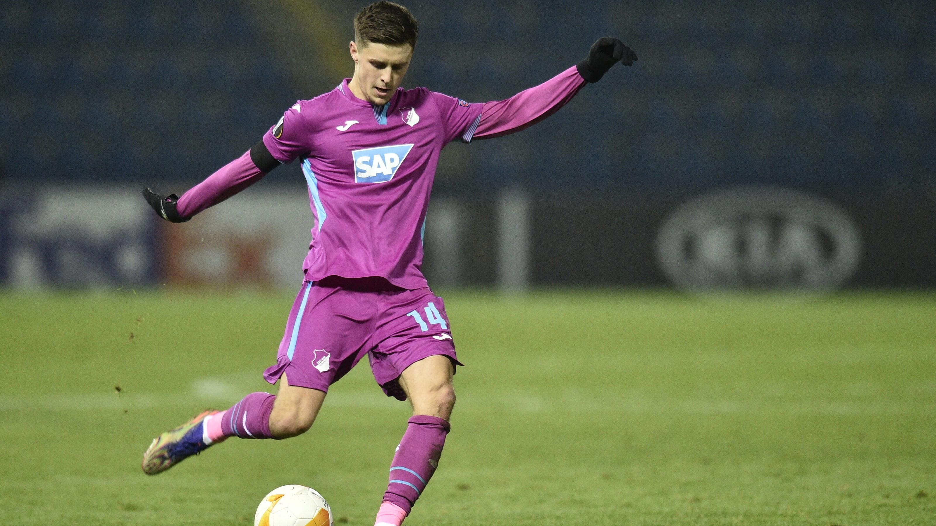 2:0 in Liberec: Hoffenheim macht K.o.-Runde klar Christoph Baumgartner of Hoffenheim in action during the UEFA Europa League, 4th round, group L match FC Slovan Liberec vs TSG 1899 Hoffenheim, in Liberec, Czech Republic, on Thursday, November 26, 2020. CTKxPhoto/RadekxPetrasek CTKPhotoP20201126081