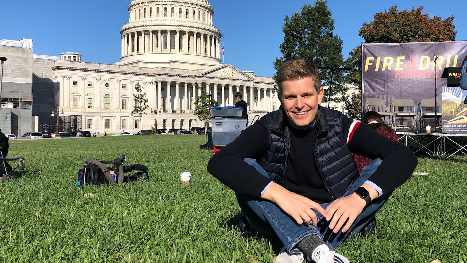 RTL-Reporter Dominik Maur trifft Donald Trump plötzlich beim Mittagessen Dominik Maur, RTL-Reporter hier in Washington D.C.