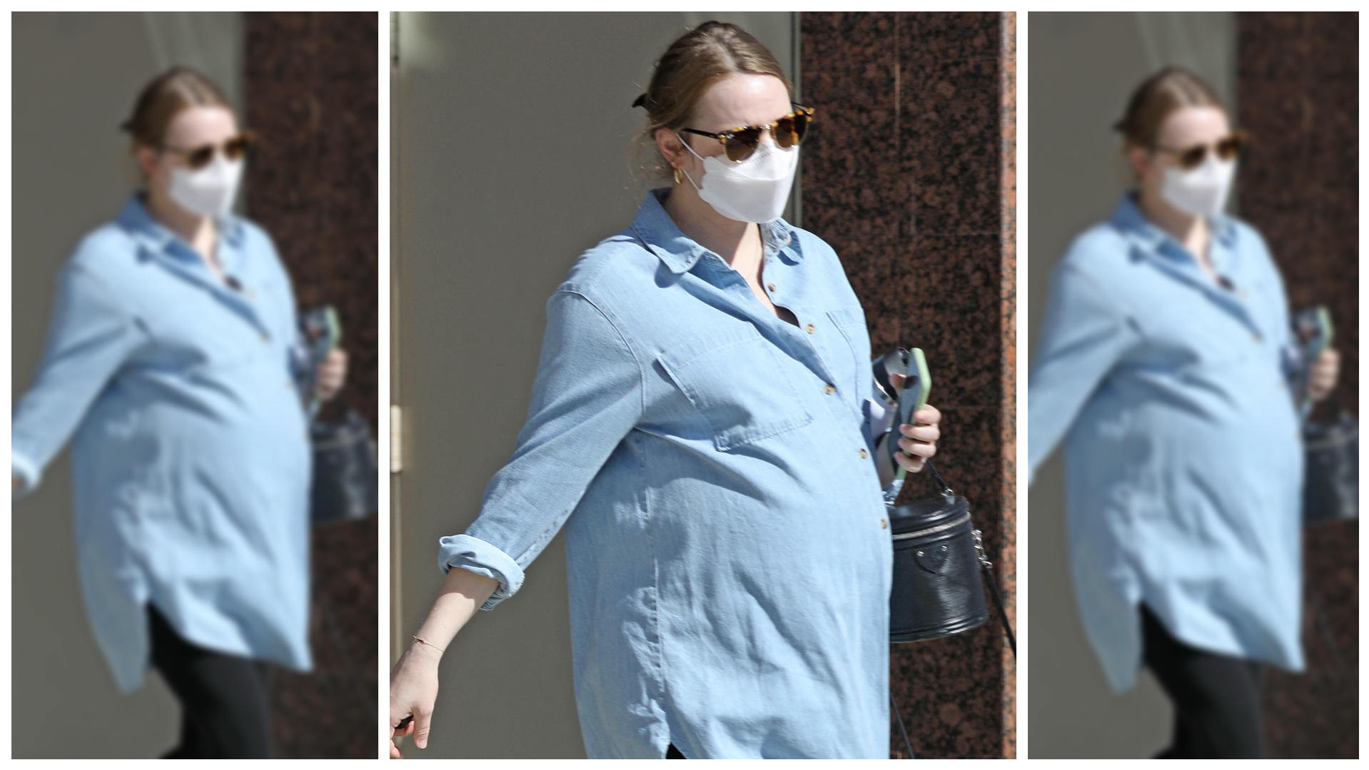 Schwangere Emma Stone mit XXL-Babykugel in Los Angeles unterwegs - lange kann es nicht mehr dauern Emma Stone ist ganz schön schwanger!