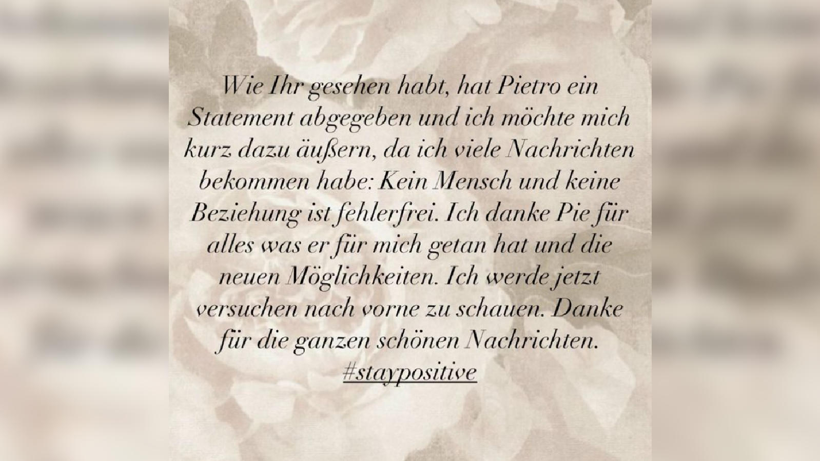 Pietro Lombardi nur benutzt? Laura Maria bedankt sich „für die neuen Möglichkeiten“ Laura Marias Statement zur Trennung von Pietro Lombardi