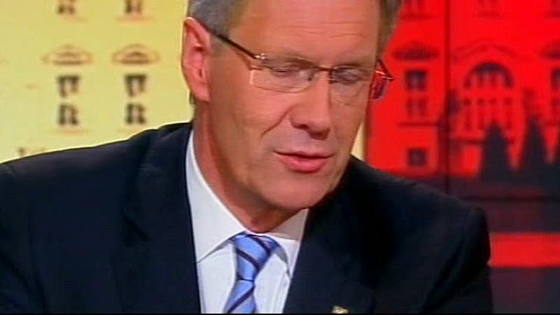 Interview: Wulff lehnt Rücktritt ab Präsident Christian Wulff, TV-Interview