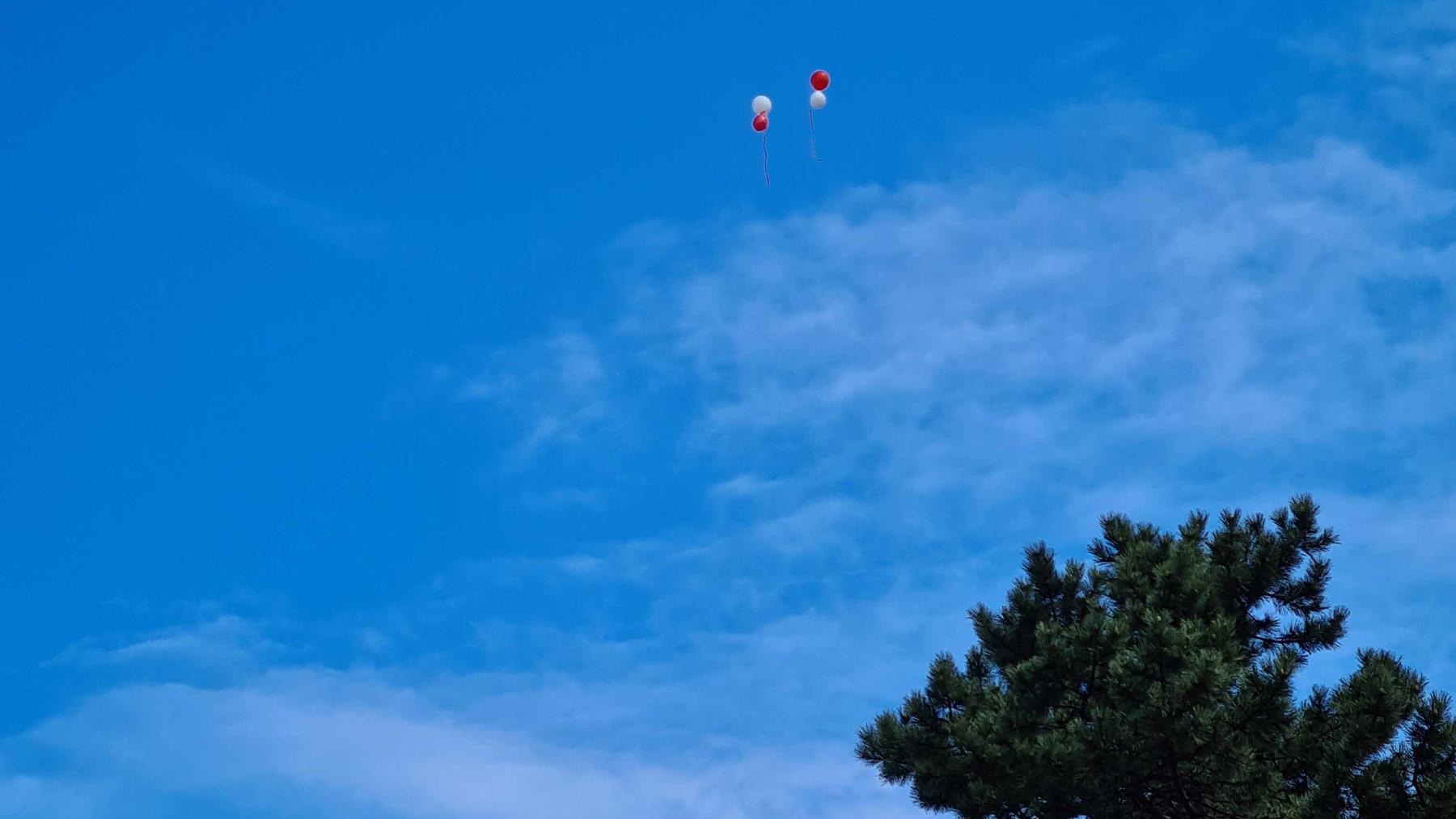 Willi Herren (†45): Ergreifender Abschied von der Familie - Beerdigung im Live-Ticker nachlesen Luftballons bei der Beerdigung von Willi Herren