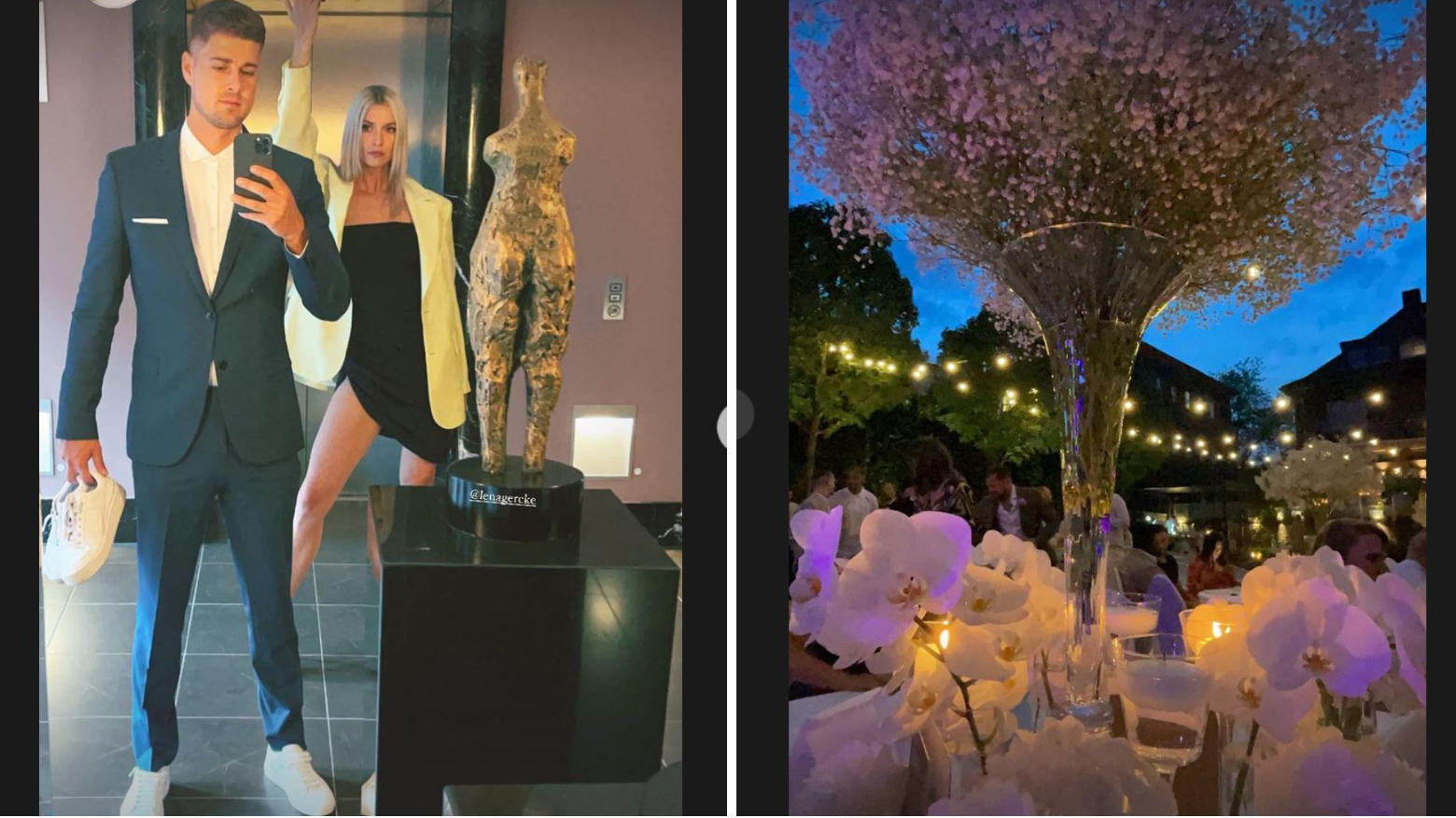 Auszeit von Baby Zoe: Lena Gercke wirft sich für Date-Night mit Dustin richtig in Schale Lena Gercke, Dustin Schöne