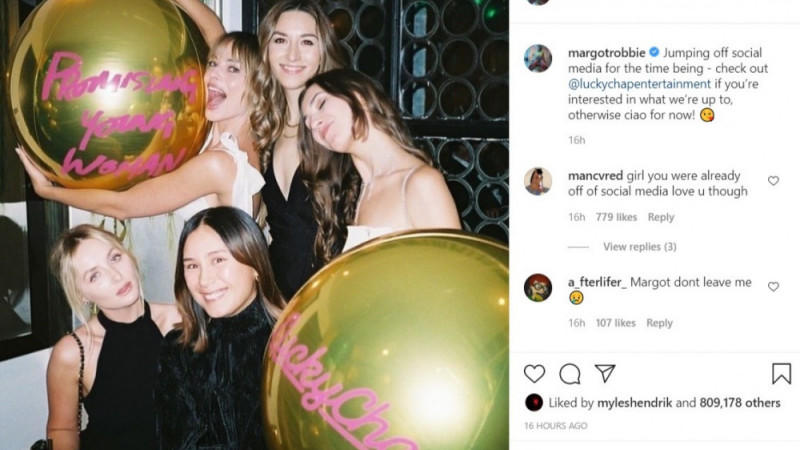 Margot Robbie: Social-Media-Pause Margot Robbie: Social-Media-Pause