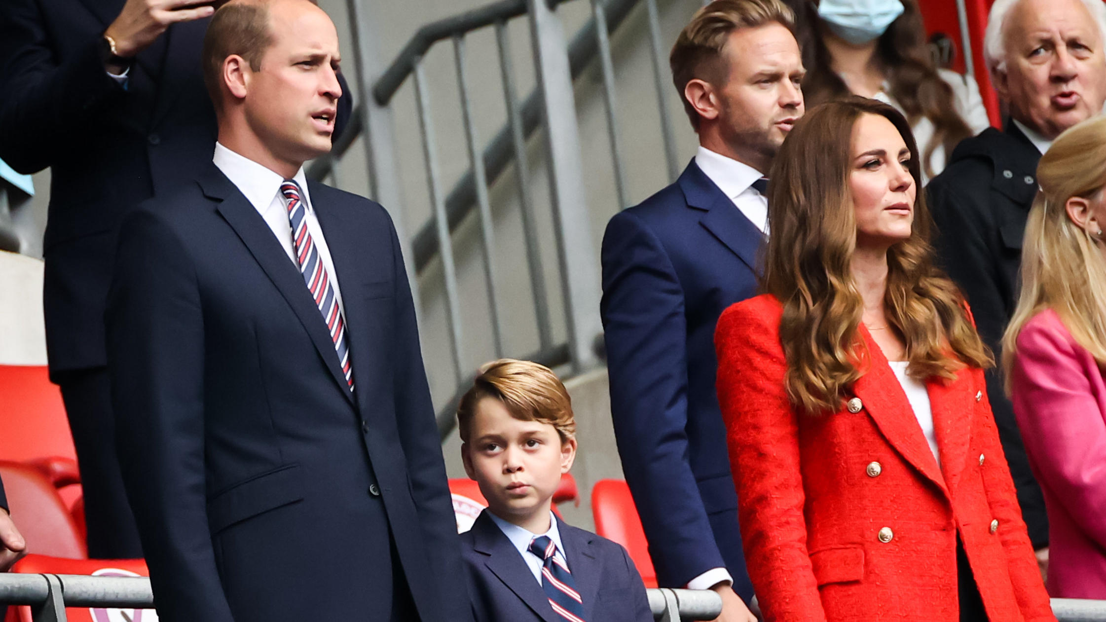 Prinz George: Das sind seine geheimen Interessen Prinz William und Herzogin Kate mit ihrem Sohn George