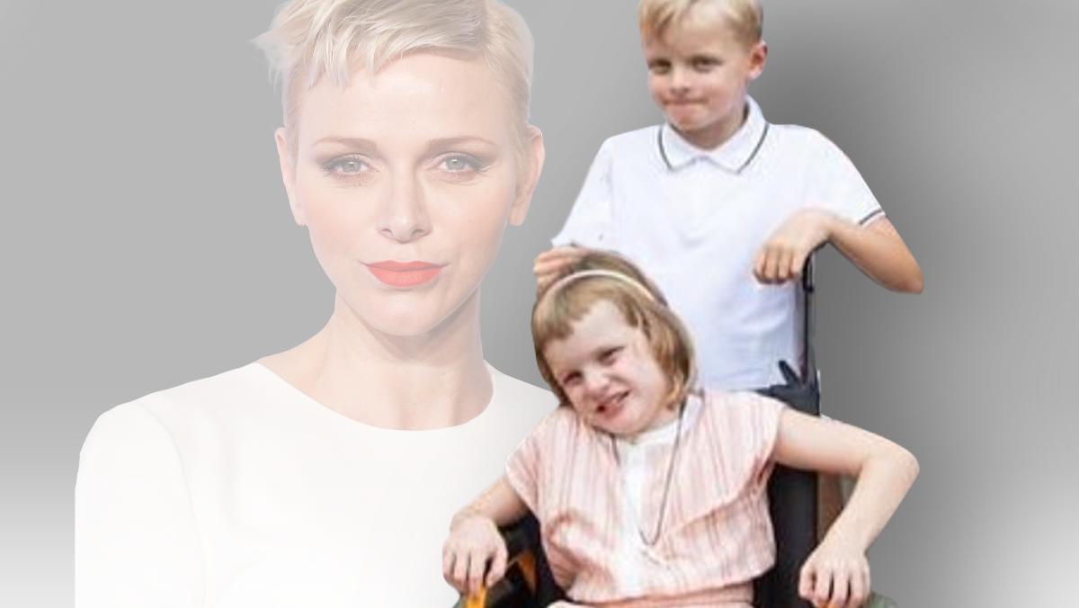 Charlène von Monaco: Tochter Gabriella im Rollstuhl - Ist DAS der Grund? Charlène von Monaco mit ihren beiden Kindern. Aktuell sitzt Töchterchen Gabriella im Rollstuhl.