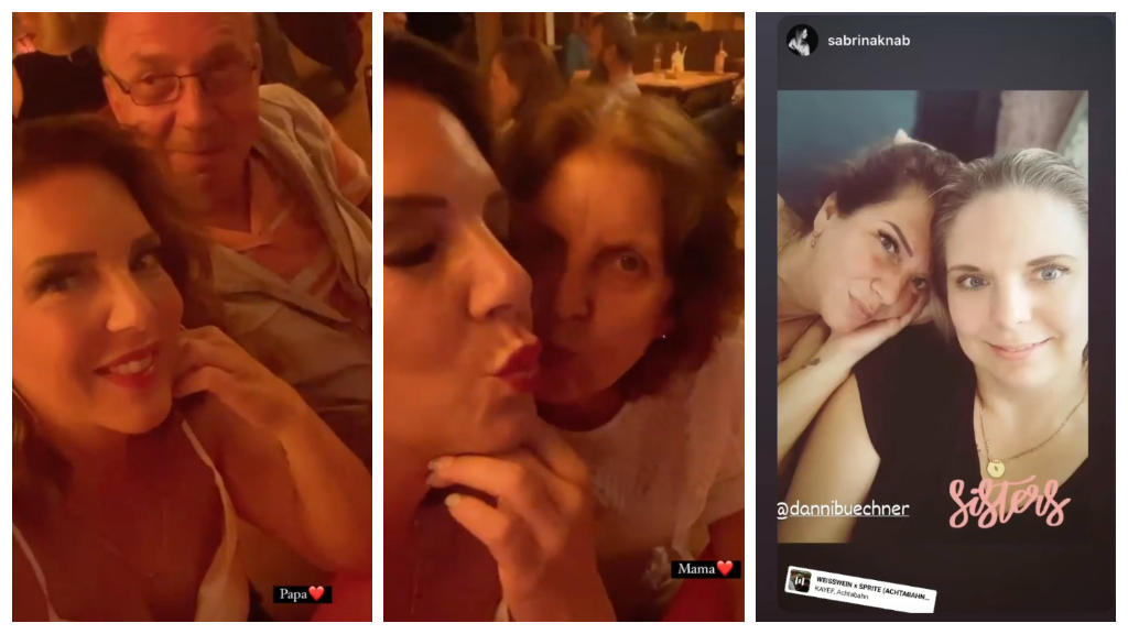Danni Büchner teilt seltenes Familien-Selfie mit ihren Eltern und ihrer Schwester Daniela Büchner postet Bilder ihrer Familie