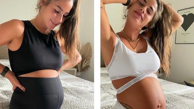 Sarah Engels sieht ihrem Babybauch beim Größerwerden zu: „Wächst fast stündlich“ Sarah Engels präsentiert stolz ihren Babybauch im Netz.