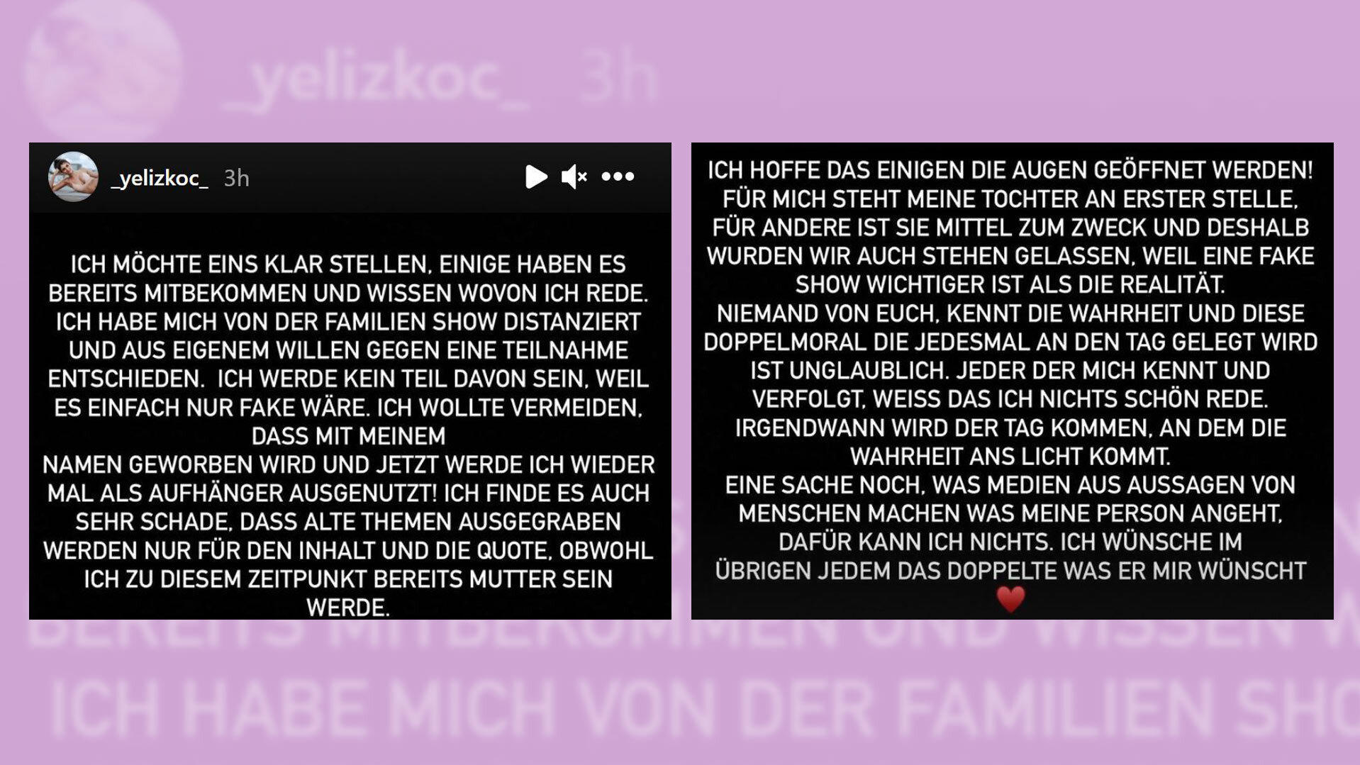"Fake": Yeliz Koc schießt gegen Ochsenknecht-TV-Show! Yeliz Koc äußert sich bei Instagram zur Ochsenknecht-TV-Show
