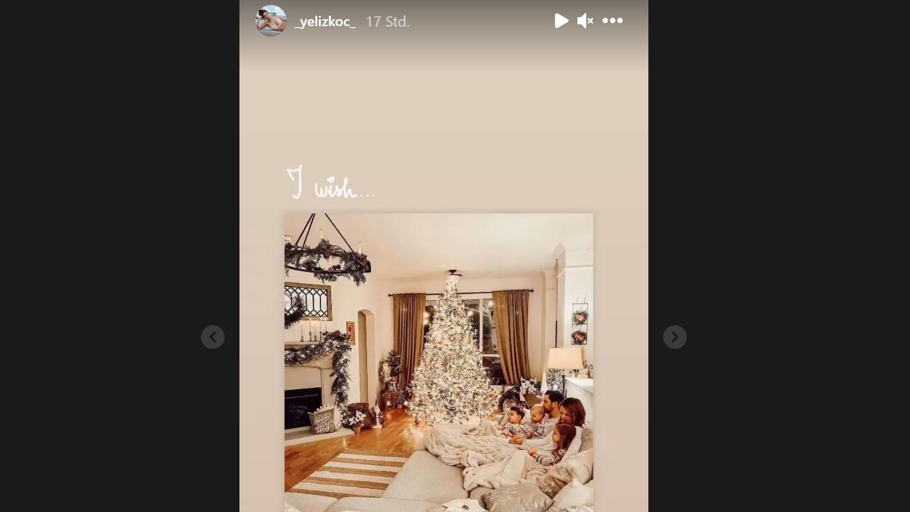 Trennungszoff mit Jimi Blue Ochsenknecht: Yeliz Koc wünscht sich Harmonie unterm Weihnachtsbaum "I wish" - kommentiert Yeliz diesen Winter-Familientraum.