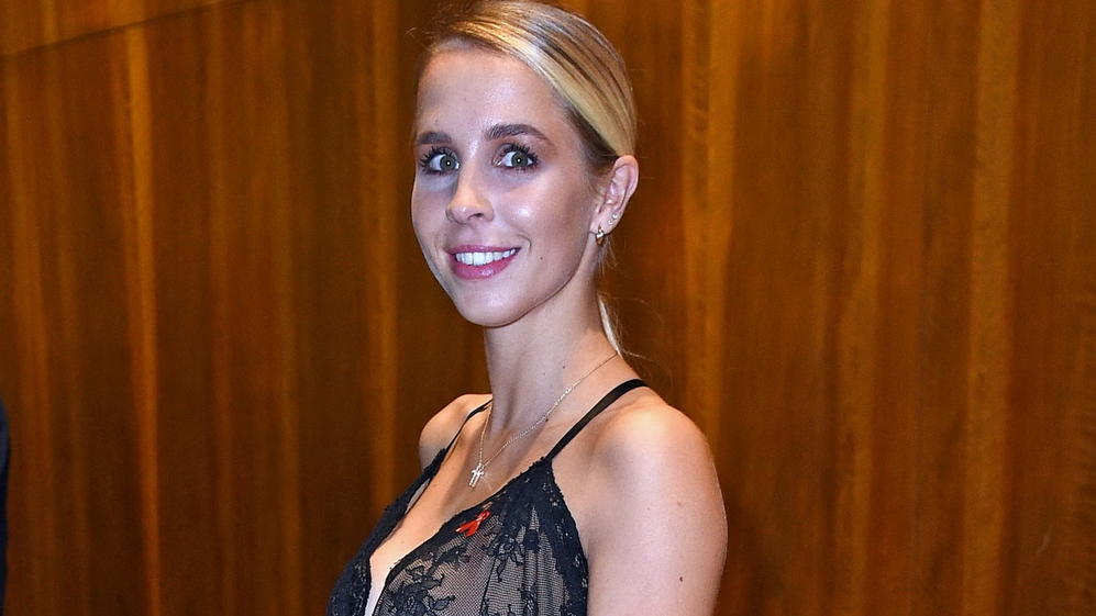 Verlobungs-Gerüchte um Nina Neuer und ihren Jan-Philipp Nina Neuer bei einer Veranstaltung 2019.