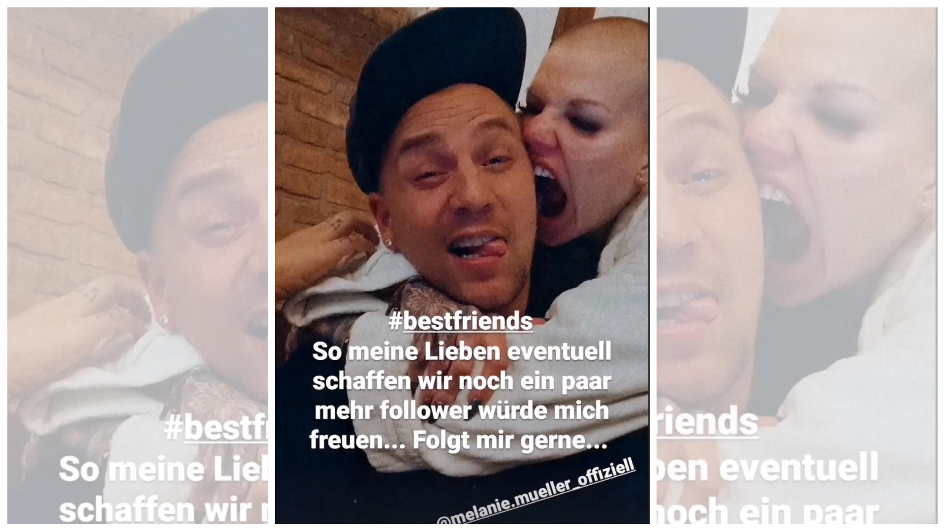Nach Ehe-Aus: Melanie Müller lenkt sich mit Freunden ab Will Melanies Kumpel nur mehr Follower durch seine berühmte Freundin?