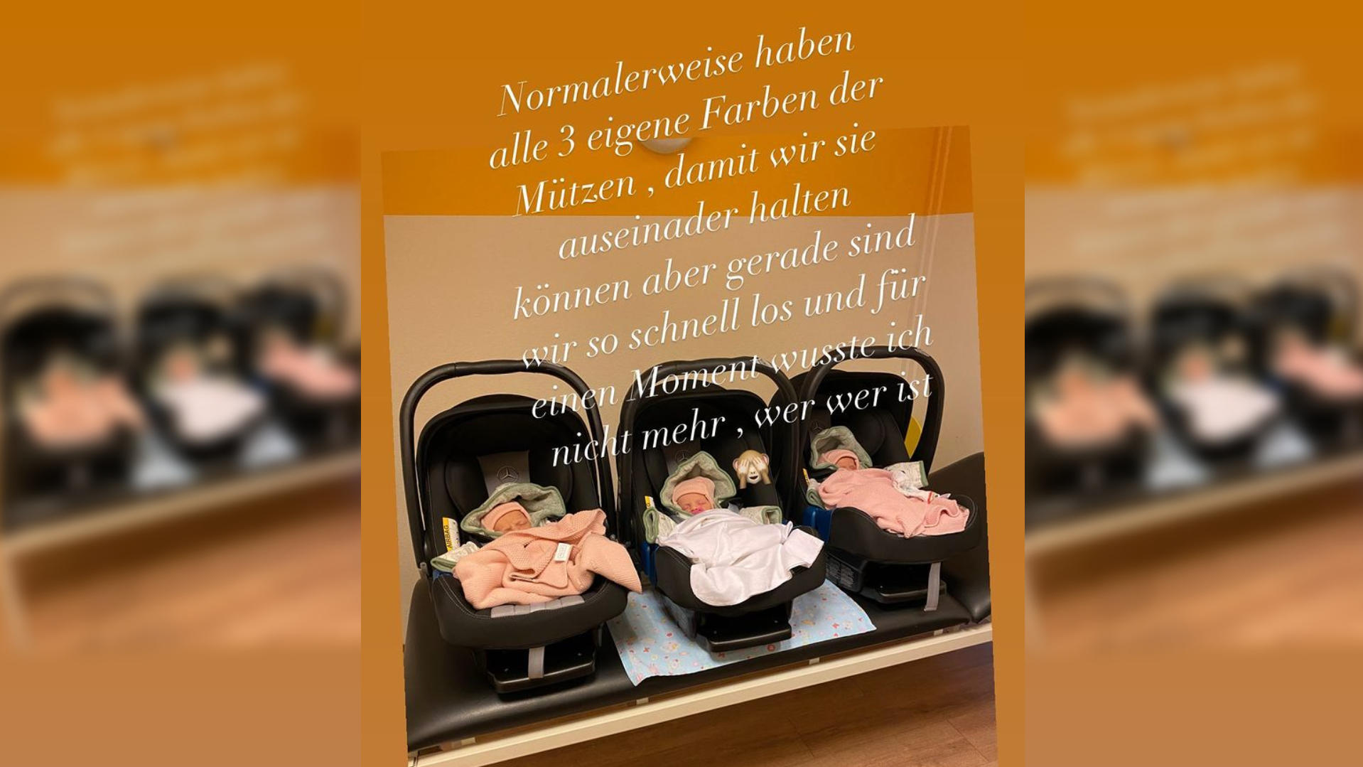 Ups! Anna-Maria Ferchichi hätte beinahe ihre Drillinge verwechselt Anna-Maria Ferchichi hätte beinahe ihre Drillings-Babys verwechselt