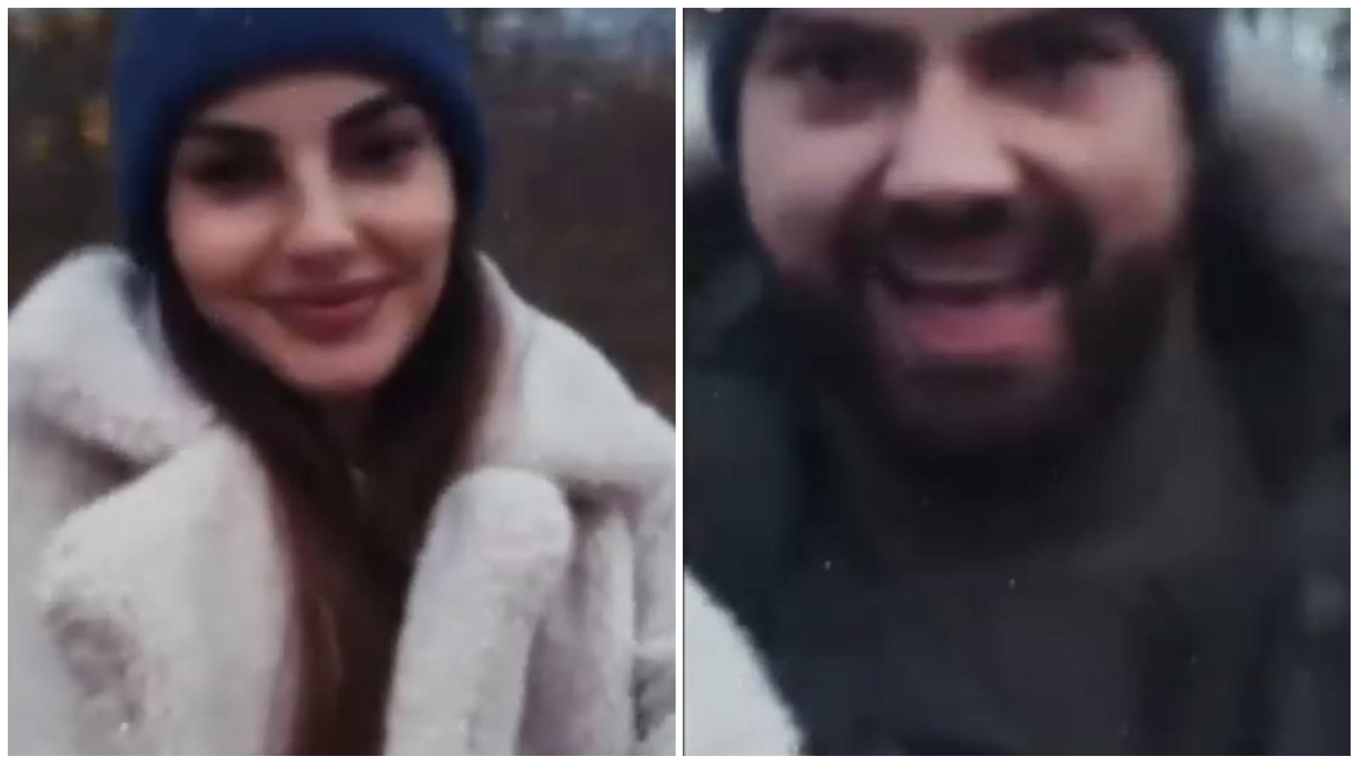 Yeliz Koc und Jimi Blue Ochsenknecht albern beim Spaziergang herum Yeliz und Jimi machen einen gemeinsamen Spaziergang.