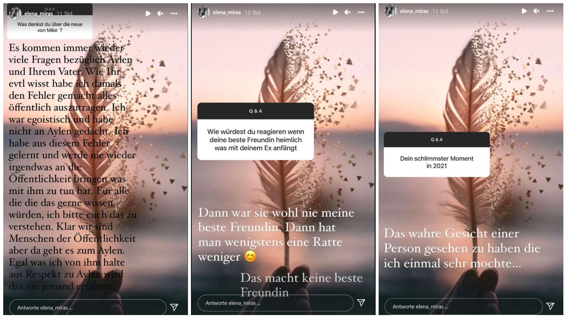 Mike Heiters neue Freundin: Was hält Ex Elena Miras von Laura? Elena Miras beantwortet Fan-Fragen