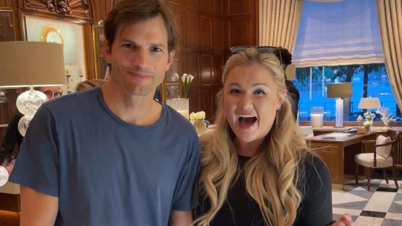Sophia Thiel begegnet Ashton Kutcher - und wird zum aufgeregten Fan-Girlie Sophia Thiel freut sich über eine besondere Begegnung