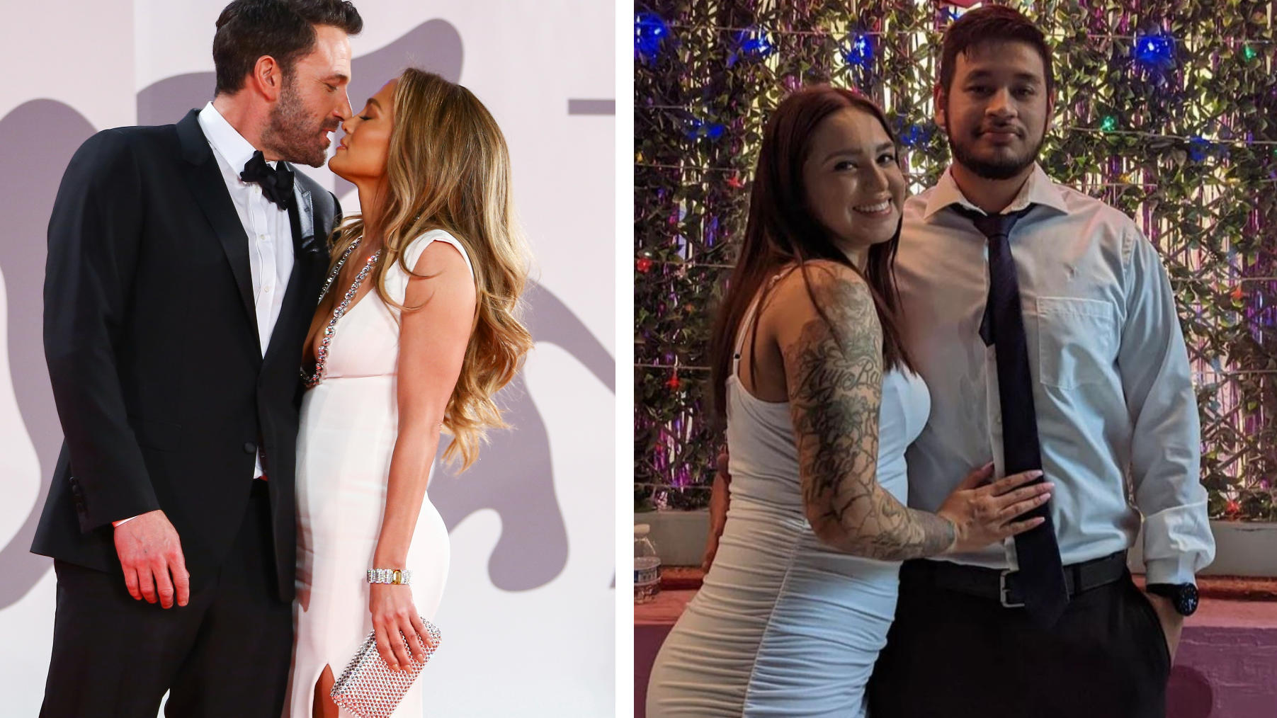Mit Jennifer Lopez und Ben Affleck geheiratet: Dieses Pärchen stand mit den Megastars Schlange Dieses Paar stand in der Hochzeitsnacht Schlange mit "Bennifer"