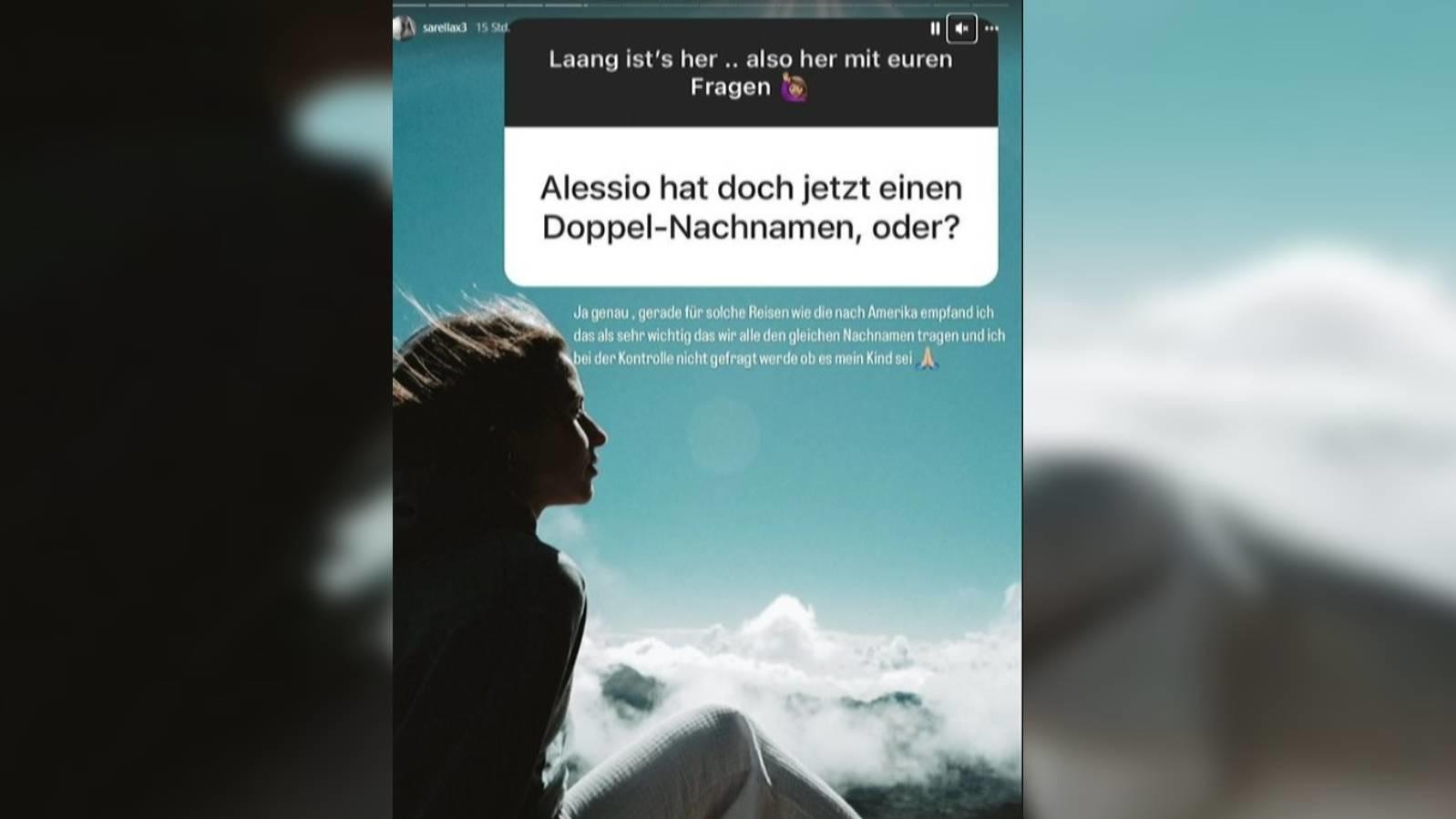 Sarah Engels enthüllt: Das ist der Grund für Alessios Doppelnamen Sarah Engels erklärt, warum Alessio jetzt einen Doppelnamen hat.