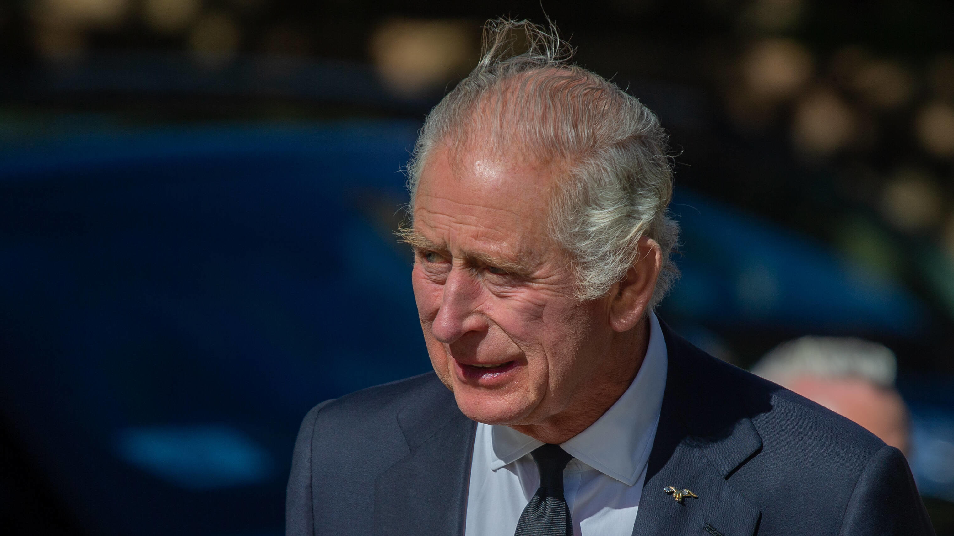 König Charles gerührt: Dankesworte ans Volk kurz vor Beerdigung der Queen September 17, 2022, London, England, United Kingdom: King CHARLES III arrives at Metropolitan Police Service Special Operation Room SOR Lambeth HQ, London. London United Kingdom - ZUMAs262 20220917_zip_s262_032 Copyright: xTayfunxSalcix