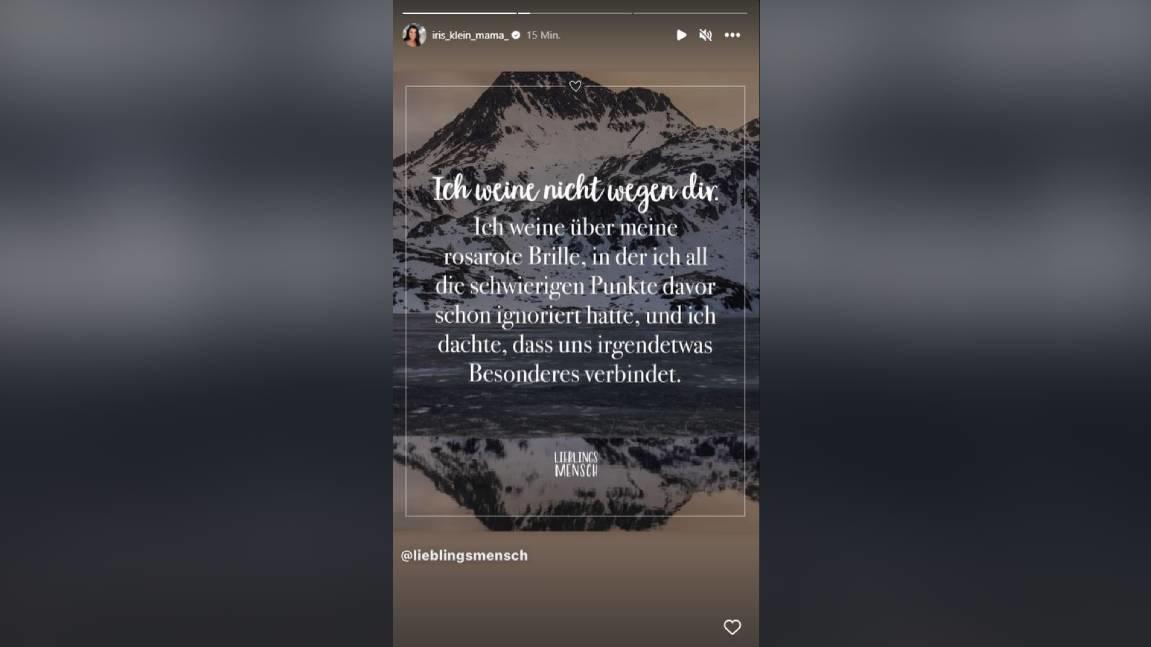 Krisengipfel bei den Kleins! Jetzt treffen sich Iris und Peter zur Aussprache "Ich weine nicht wegen dir" - Katzenberger-Mama Iris Klein meldet sich auf Instagram