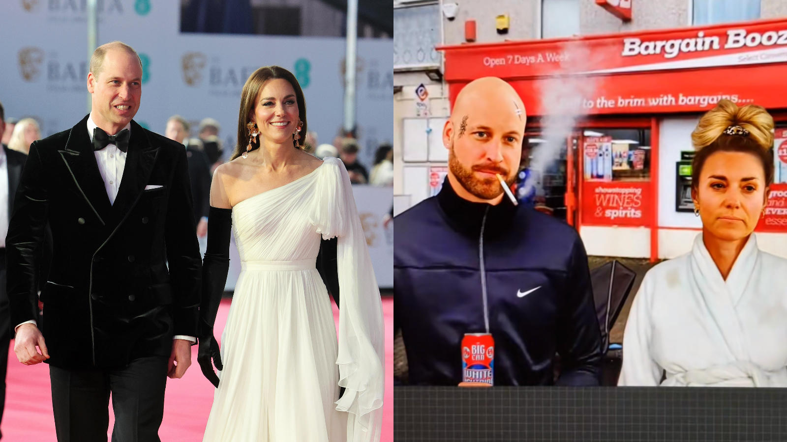 Diese Künstlerin verpasst den Royals einen komplett neuen Look und bringt das Netz zum Lachen William und Kate nach der Bearbeitung auf Tik Tok