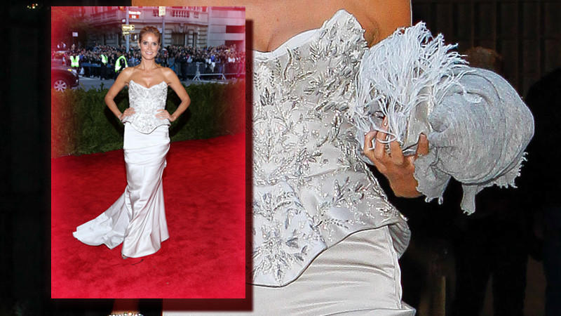 Met-Gala 2013: Heidi Klum so schön wie eine Braut Heidi Klum bei der Met-Gala in NY