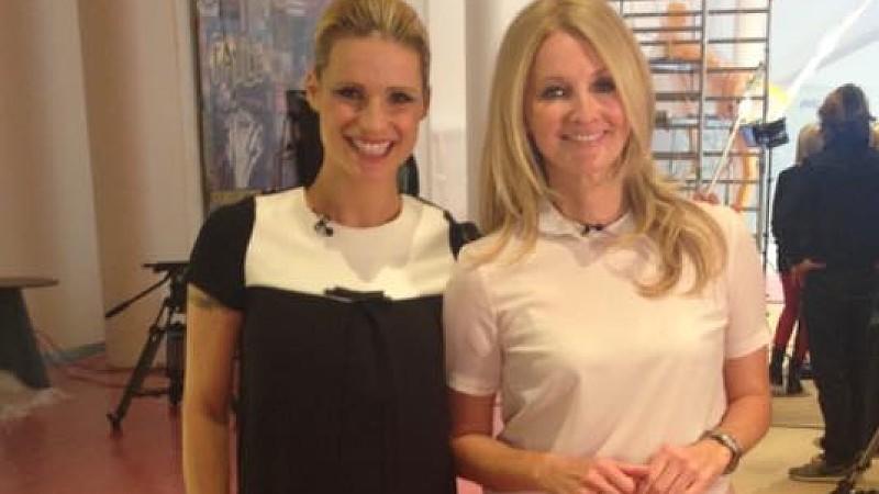Michelle Hunziker spricht über den Baby-Fauxpas Michelle Hunziker und Frauke Ludowig